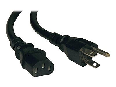 Tripp Lite P006 001 1 NEMA 5 15P to IEC 320 C13 Power Cord Black