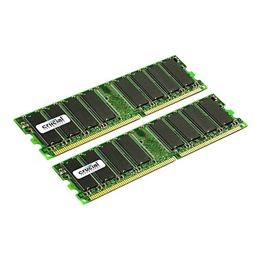 Crucial Technology CT2KIT12864Z40B DDR (184-Pin DIMM) Desktop Memory, 2GB