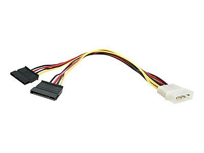 StarTech Power Y Cable Adapter 12 L PYO2LP4SATA