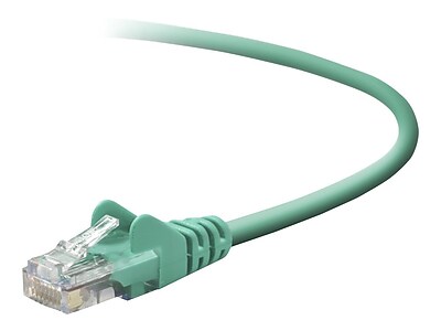 Belkin A3L791 01 GRN S 1 CAT 5e RJ 45 Network Cable Green