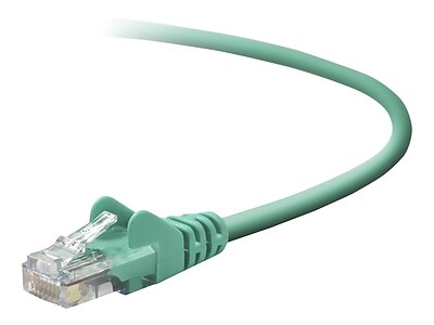 Belkin A3L791 01 GRN S 1 CAT 5e RJ 45 Network Cable Green