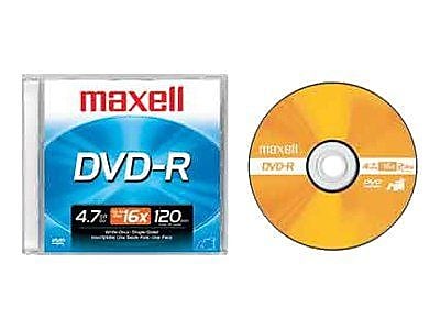 Maxell 638000 4.7 GB DVD R Jewel Case
