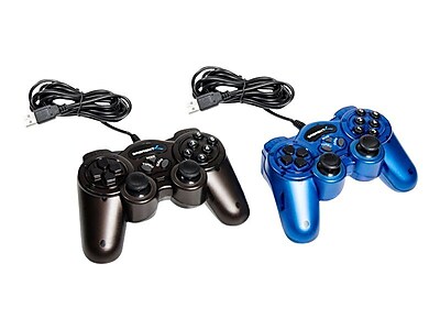 Sabrent 12 Button USB 2.0 Game Controller Black Blue