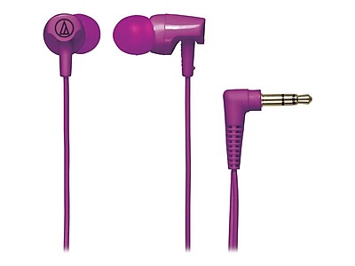 Audio Technica ATH CLR100PL Stereo Earbud Purple