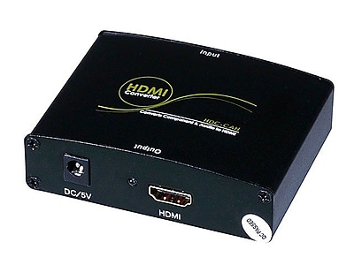 Monoprice Component and S\/PDIF Digital Coax\/Optical Toslink Audio to HDMI Converter, Black