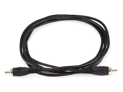 Monoprice 6 RCA Plug Male to Male Cable Black