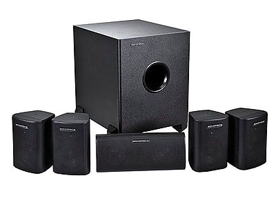 Monoprice 125W 5.1 Channel Home Theater Speaker System, Black