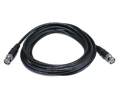 Monoprice 10 RG 58 AU 48% Braid and Transceiver Cable Black