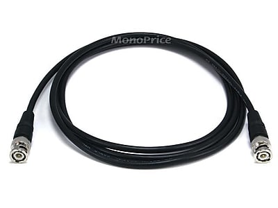 Monoprice 6 RG 58 AU 48% Braid and Transceiver Cable Black