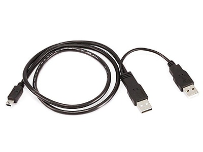 Monoprice 2.5 USB A Male to USB A Mini B 5pin Male Cable Black