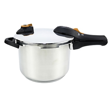 IMUSA 6.2-Quart Stainless Steel Pressure Cooker