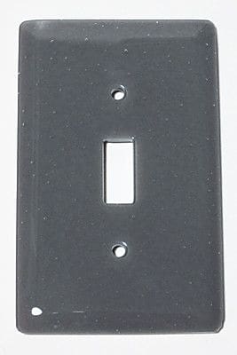 Hot Knobs Solid 1 Gang Switch Wall Plate; Deco Gray