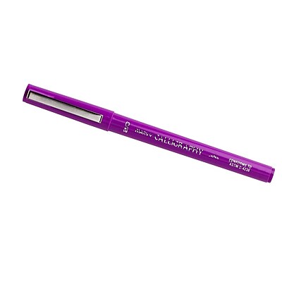 JAM Paper Calligraphy Pen 2.0mm Purple Sold Individually 6504955