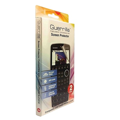 Guerrilla Military Grade Screen Protector For Casio Prizm Graphing Calculator 2 Pack