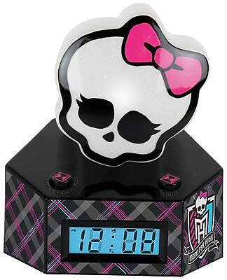 Ashton Sutton Monster High LCD Alarm Clock with Nightlight