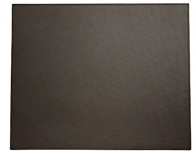 Dacasso Dacasso Faux Leather Table Mat; Espresso Brown