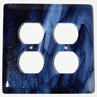 Hot Knobs Swirl 2 Gang Receptical Wall Plate