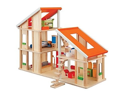 Plan Toys Chalet Dollhouse with Furniture
