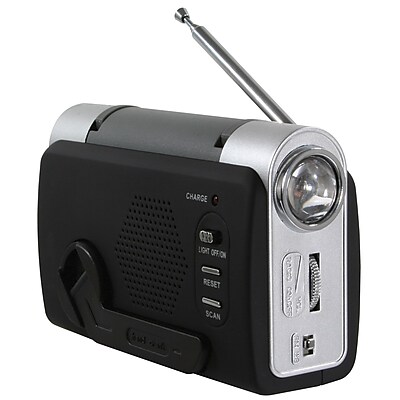 Sportsman Series Hand Crank Emergency Radio Gray