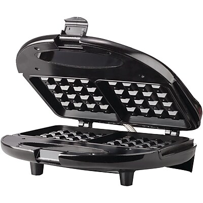 Brentwood 750 W Non-Stick Waffle Maker, Black\/Stainless Steel
