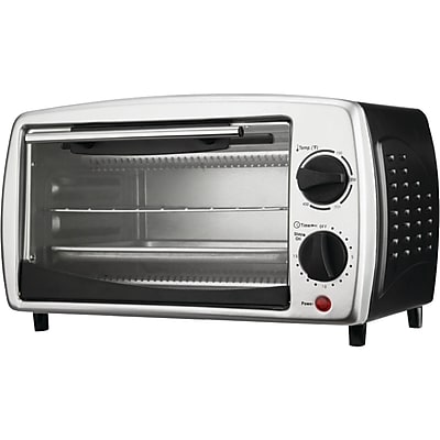 Brentwood 4 Slice 9 Liter Toaster Oven Broiler, Black