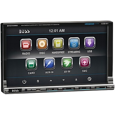 Boss BV9759BD 7 In Dash Double Din Motorized Detachable Touchscreen Bluetooth DVD Player