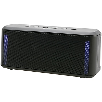 Ilive Blue ISB224B Portable Color Changing Stereo Bluetooth Speaker Black