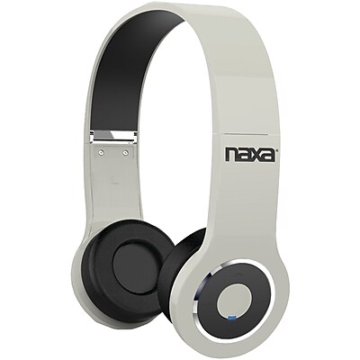 Naxa NE 932 Bluetooth Wireless On Ear Headphones White
