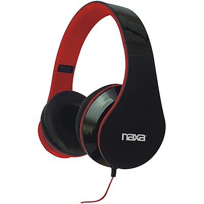 Naxa NE 931 Pro Headphones Black Red