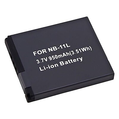 Insten 558255 3.7 VDC Rechargeable Li ion Battery For Canon NB 11L Black