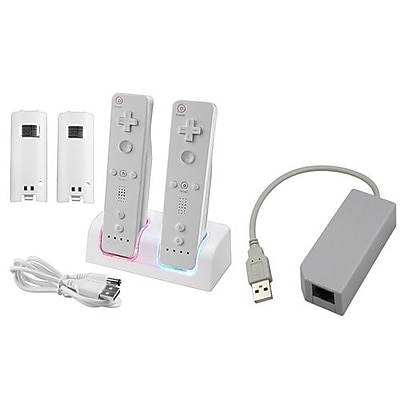 Insten 242130 2 Piece Game Adapter Bundle For Wii Nintendo Wii Wii U