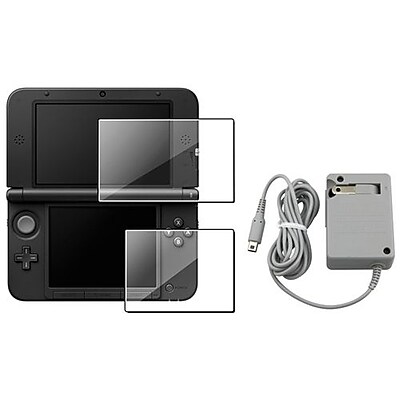 Insten 698090 2 Piece Game Screen Protector Bundle For Nintendo 3DS XL LL