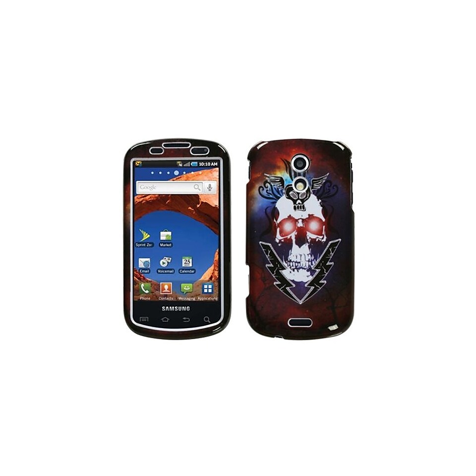 Insten Phone Protector Case For Samsung D700 (Epic 4G), Lightning Skull