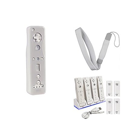 Insten 1034407 3 Piece Game Hand Strap Bundle For Nintendo Wii Wii U Remote Controller DS DS Lite