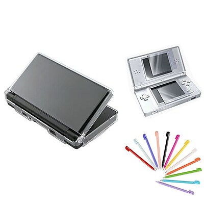 Insten 1034926 3 Piece Game Case Bundle For Nintendo DS Lite