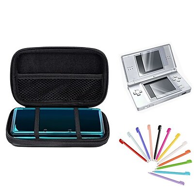 Insten 1034931 3 Piece Game Case Bundle For Nintendo 3DS NDS DS Lite