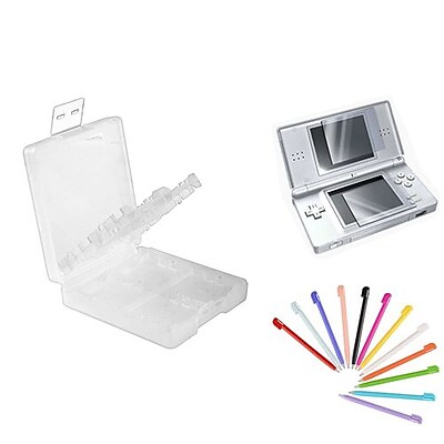 Insten 1034949 3 Piece Game Case Bundle For Nintendo DS DS Lite DSi DSi LL XL