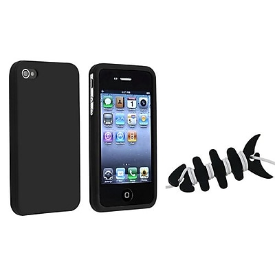 Insten 1065139 2 Piece iPhone Headset Smart Wrap Bundle For Apple iPhone 4 4S