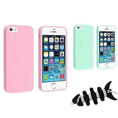 Insten 1067358 3 Piece iPhone Headset Smart Wrap Bundle For Apple iPhone 5 5S