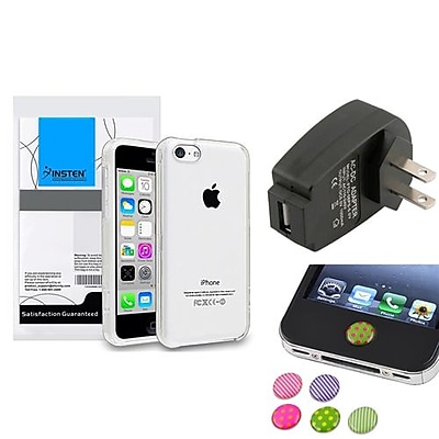 Insten 1390320 3-Piece iPhone Case Bundle For Apple iPhone 5C, Apple iPhone\/iPad\/iPod Touch