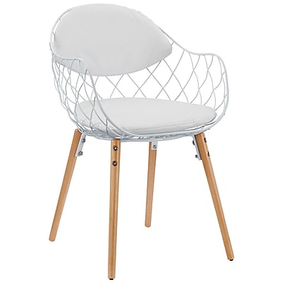 Modway Basket Metal EEI 1465 WHI Metal Dining Chair White