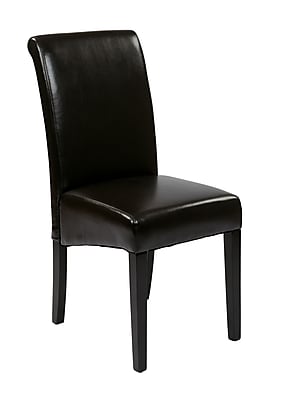 OSP Designs Faux Leather Parsons Chair 2 pk