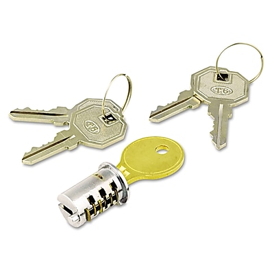 Alera Key Alike Lock Core Set Brushed Chrome