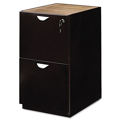 Mayline Mira Series 15 File File Credenza Pedestal 2 Drawer Espresso