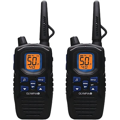 Olympia R300 40 Mile 2 Way Radio Black Blue