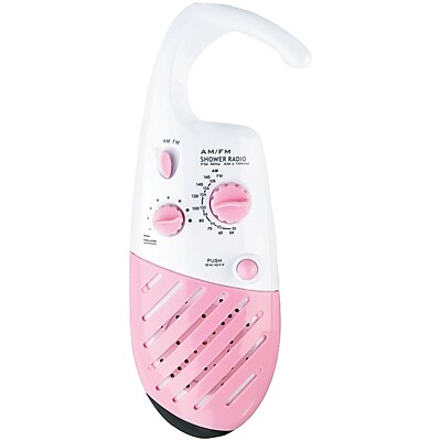 Conair SR9 Portable AM FM Shower Radio Pink