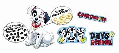 Eureka 101 Dalmatians Bulletin Board Set Spot On Counting