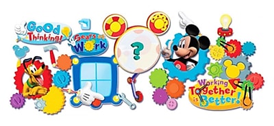 Eureka Mickey Mouse Clubhouse Bulletin Board Set Working Together Is Better
