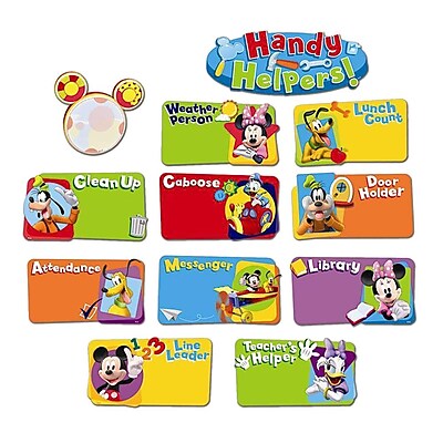 Eureka Mickey Mouse Clubhouse Mini Bulletin Board Set Handy Helpers Job Chart