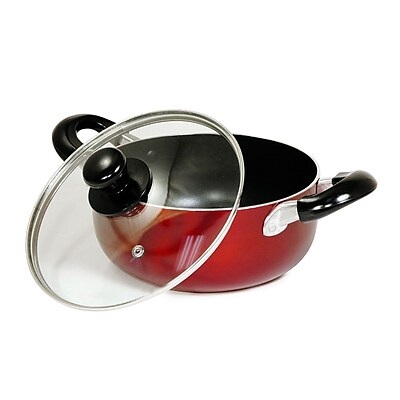 Better Chef 8 qt. Non Stick Aluminum Dutch Oven, Red